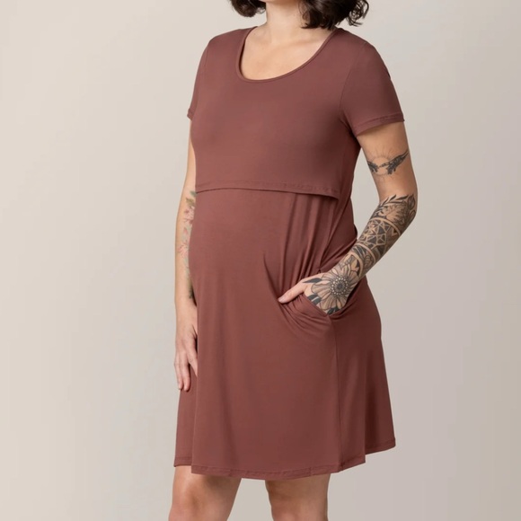 Kindred Bravely Mauve Nursing Dress - Picture 4 of 8